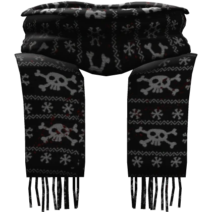 Christmas Emo Skull Scarf