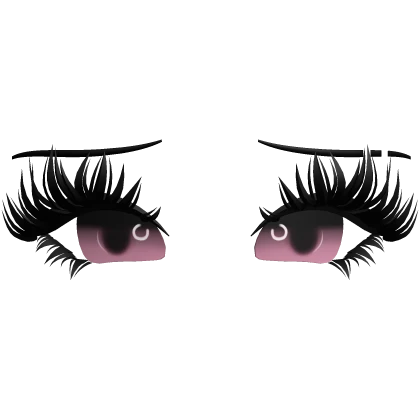 ♡ cute lashes w eyes + eyebrows (pink)