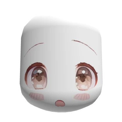 Cute soft brown anime manga face