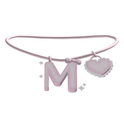 M Initial Necklace