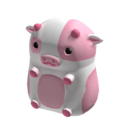 Pink Plush Cow Suit