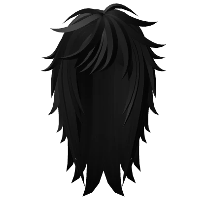 Emo Scene Side Part Harajuku Hair (Black)