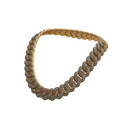Iced Gold Layerable Cuban Necklace