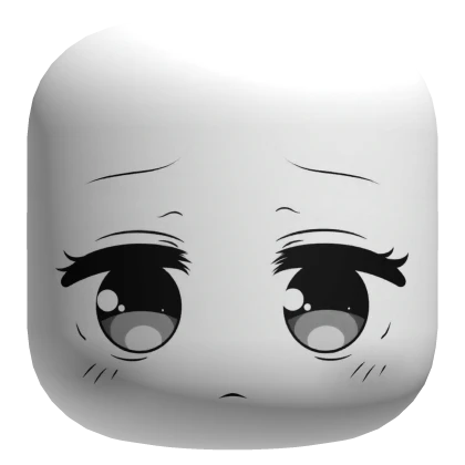 Sad Tired Cute Chibi Face