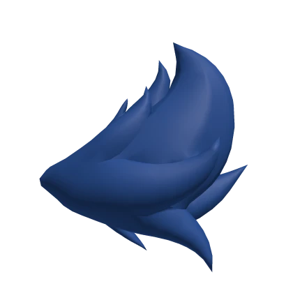 Dark Blue Fluffy Fox Tail