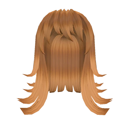 Trending Curtain Bangs Hairstyle in Ginger