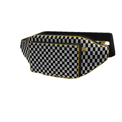 Checkered Waist Pack Black & White 3.0