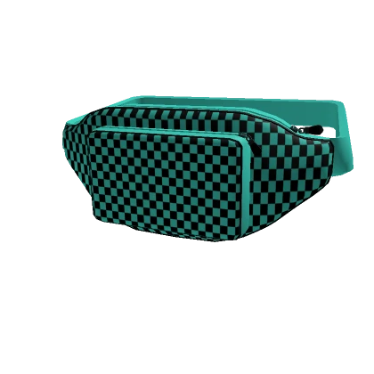 Checkered Waist Pack Teal 3.0