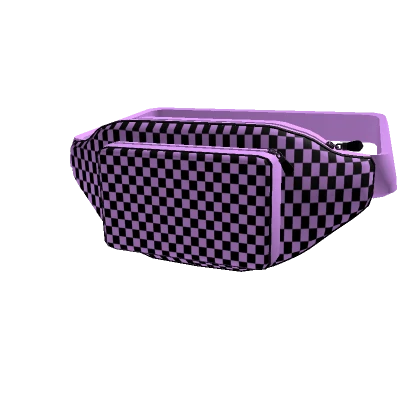 Checkered Waist Pack Purple 3.0