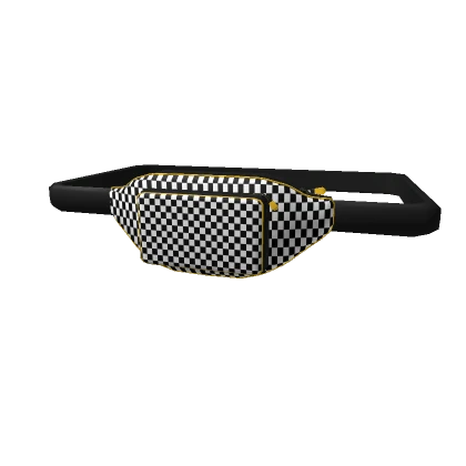 Checkered Waist Pack Black & White 1.0