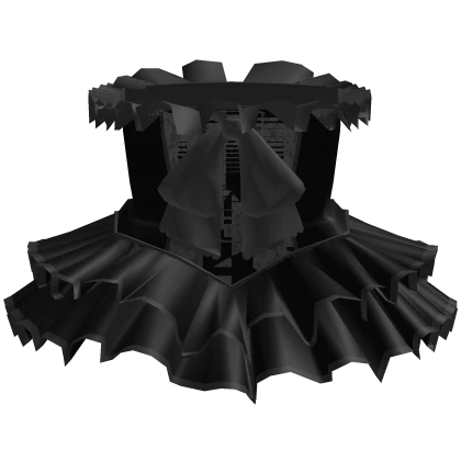 Black Ruffled Victorian Dress