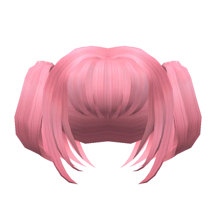 Fluffy Short Pink Pigtails