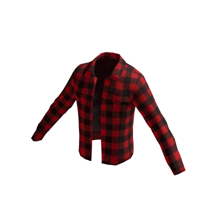 ❄ Christmas Red Flannel Plaid Jacket