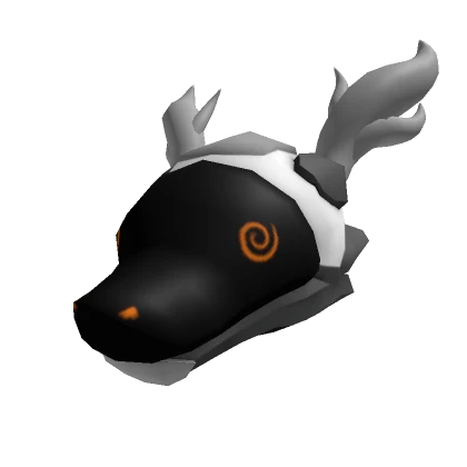 Horned Robocreature Head Orange