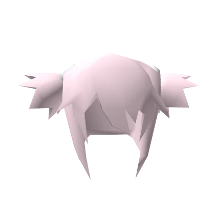 🖤Low Poly Spiked Pastel Pink Pigtails