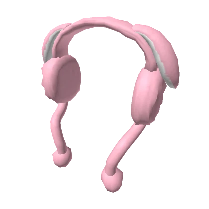 Pink Lazy Bunny Earmuffs