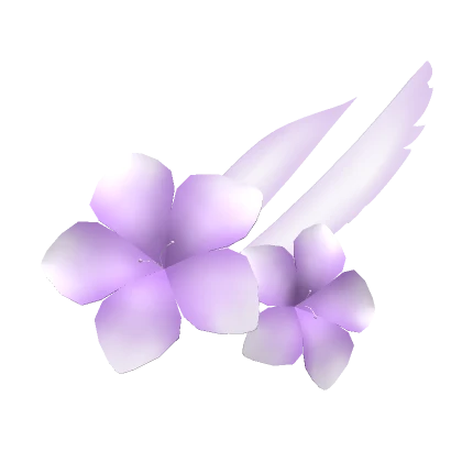 Cute Flower Hair Pin w/ Wings in Purple