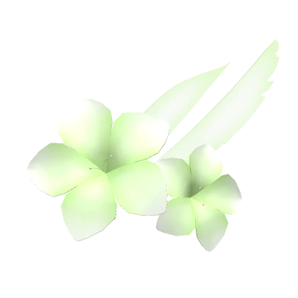 Cute Flower Hair Pin w/ Wings in Green