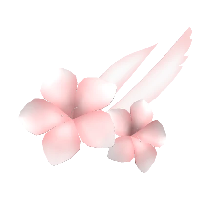 Cute Flower Hair Pin w/ Wings in Red