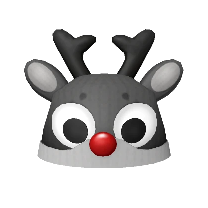 Reindeer Beanie in Black