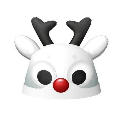 Reindeer Beanie in White