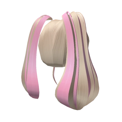 Pink/Blonde Double Pigtails