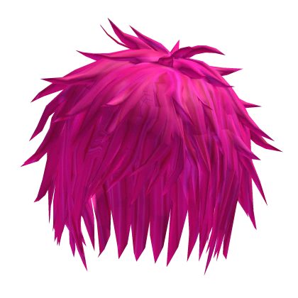 pink spiky messy boy hair