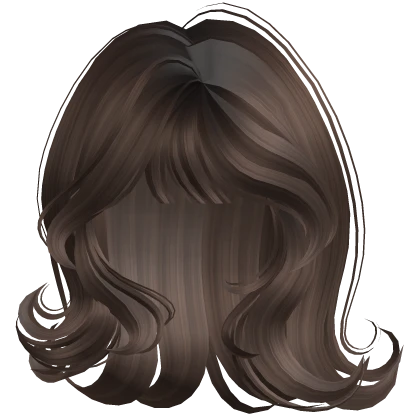 ♡ Wispy Swirly Layered Bob in Brown