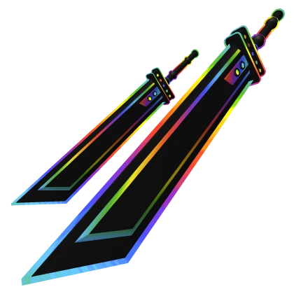 [2.0] Rainbow Aura Dual Buster Sword (waist)
