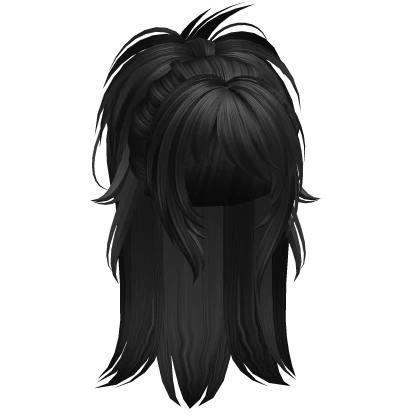 (PBR) Y2K Fairy Grunge Igari Ponytail (Black)