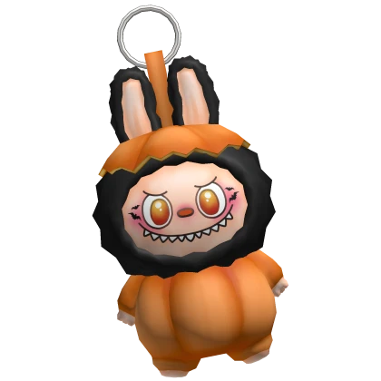 Pumpkin Furry Halloween Keychain