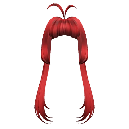 Red Popular Long Anime Hair Bangs