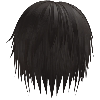 brown long messy emo vkei hair