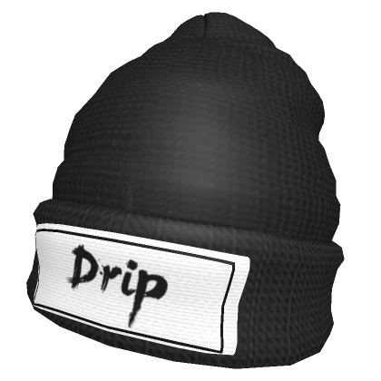 Drip Winter Beanie Black