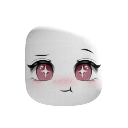 Eating Chibi Cute Blush Makeup Face