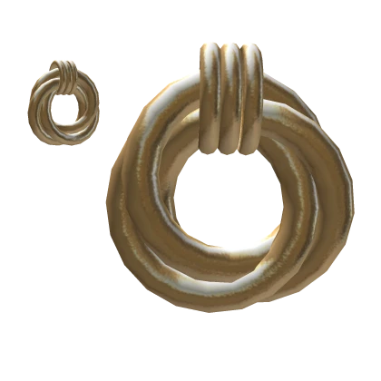 Golden Chic Loop Earrings