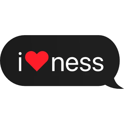 i heart ness text