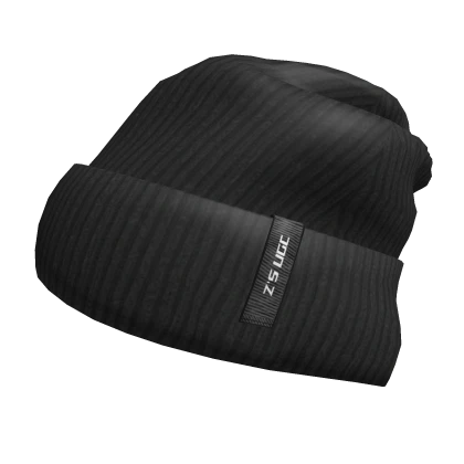 Y2K Black Knitted Winter Beanie