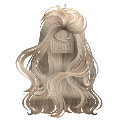 Long Mermaid Flowy Hair in Blonde