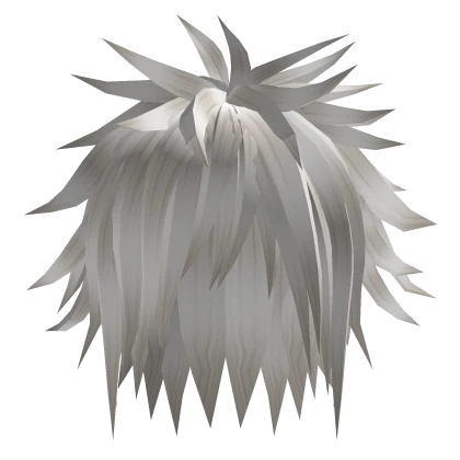white emo spiky messy anime boy hair