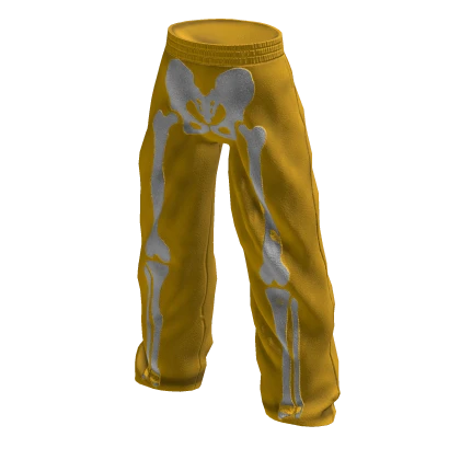 Baggy Skeleton Pants (yellow)