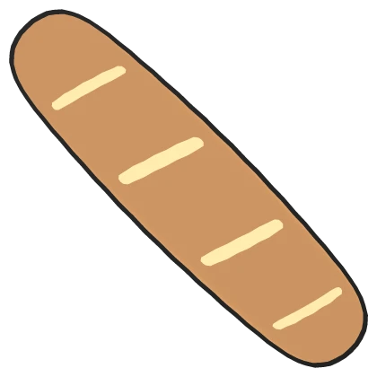 Toony Teto Bread/Baguette (Back)