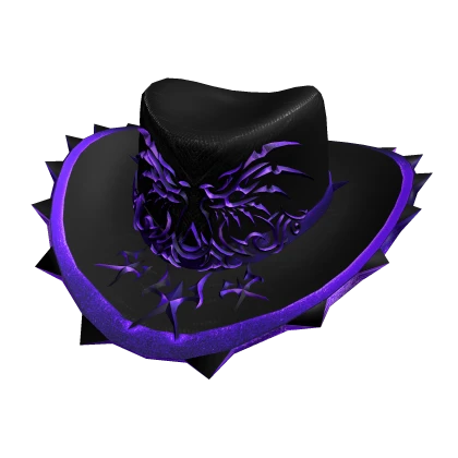 (⌛) Purple Amethyst Sigil Cowboy Hat