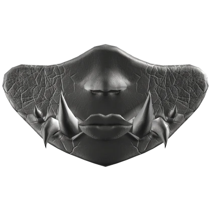 Female Oni Demon Mask Silver