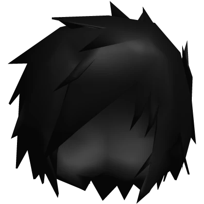 Short Low Poly Scene Hair (black)