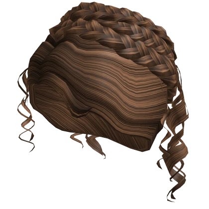 Curly Up-do Roman Beauty Hair in Brown