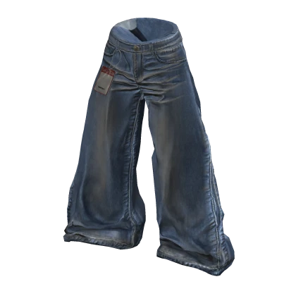 [001] Y2K Pants Light Blue Jeans