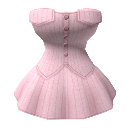 ❤Chibi Doll - Pink fashion striped suit dress