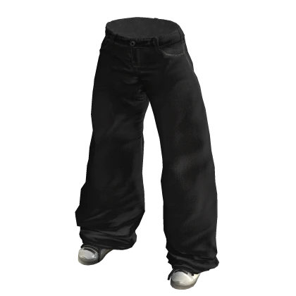Black Low Rise Baggy Jeans 🫐