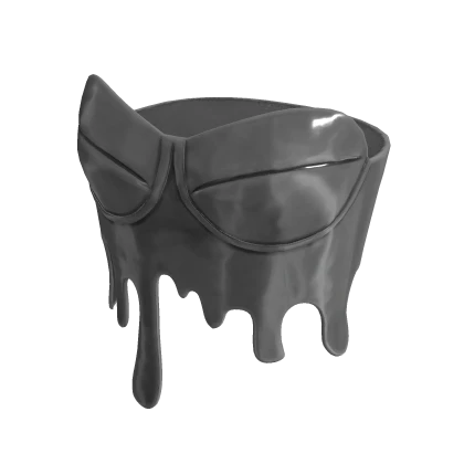 gray silver paint drip tube top